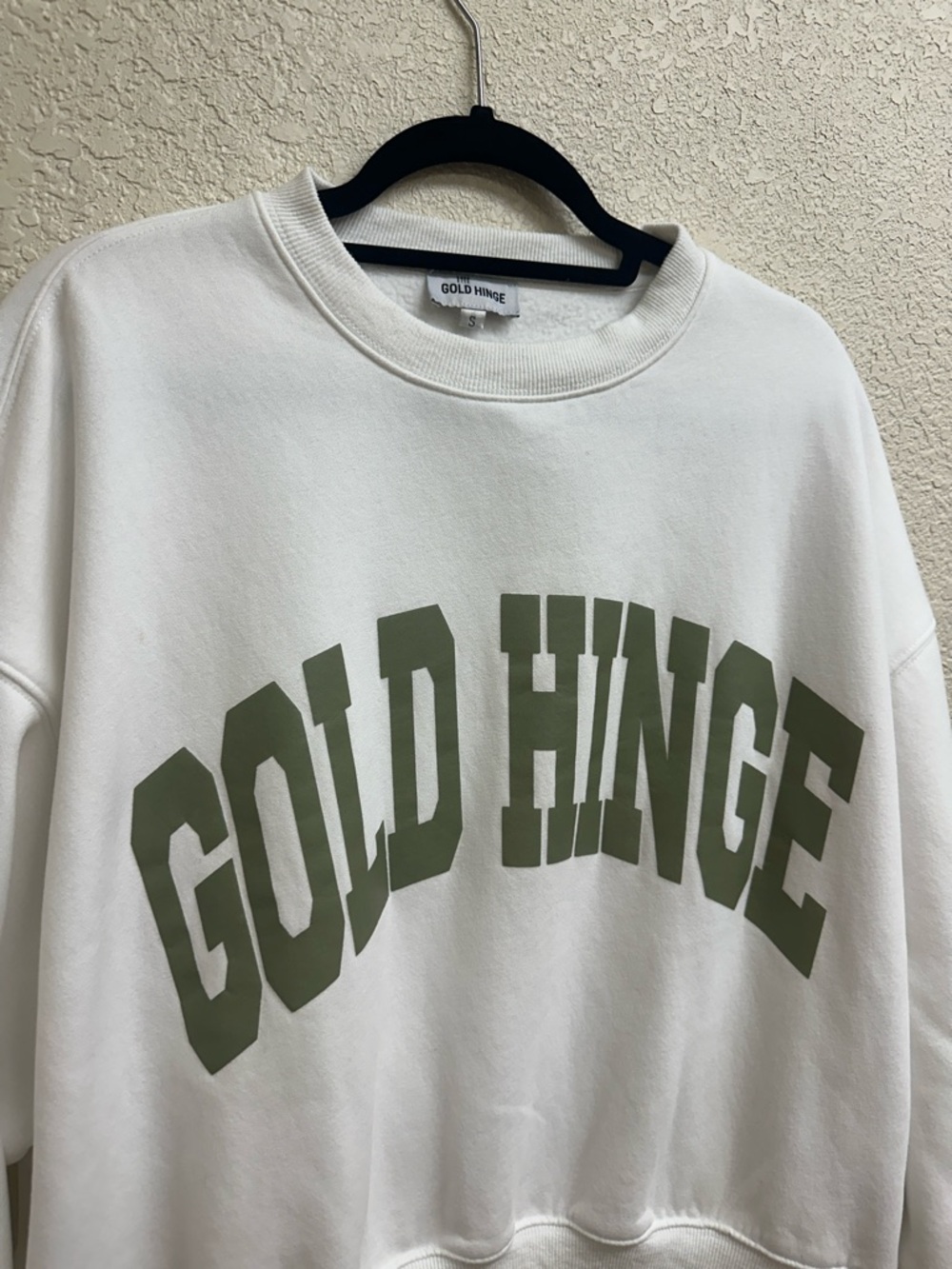 Gold Hinge Wide Arm Crewneck Sweater - Picture 3 of 5